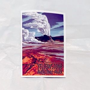 YellowStone Park Outdoor Adventure Journey Wanderer Traveler Exploration Sticker